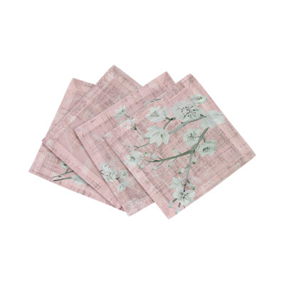 Blossom Fantasia Cotton Sateen Cocktail Napkins