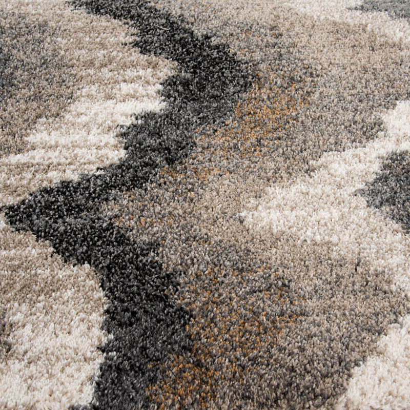 Tapis intérieur en polypropylène Wrode Studio Geode, Round 7'10"