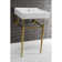 Edwardian Ceramic Rectangular 20" Console Bathroom Sink