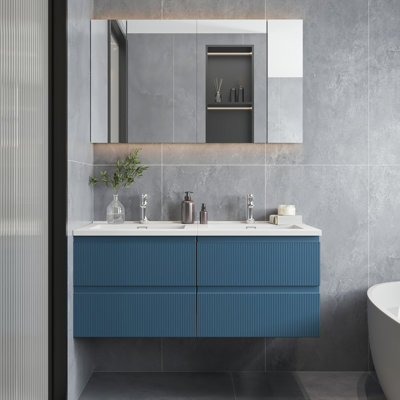 Double Sink Floating Bathroom Vanity