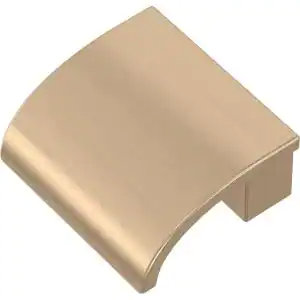(5 Pack) 1-1/8 inch Rounded Slimline Knob Champagne Bronze