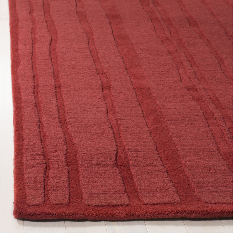 Martha Stewart Hand Tufted Wool Striped Rug, Rectangle 4' x 6'