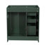 Ensemble de meuble-lavabo autoportant avec cadre en bois massif 30 po, 3 tiroirs et portes à fermeture douce-556465990-556465991