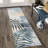 Jasmine Modern Plant Leaf Design Washable and Foldable Area Rugs Yellow Blue Ivory for Living Room Bedroom-82204343