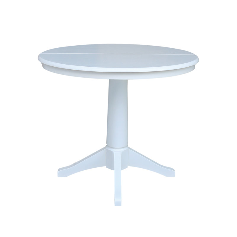 Ikuko Extendable Solid Wood Dining Table, White