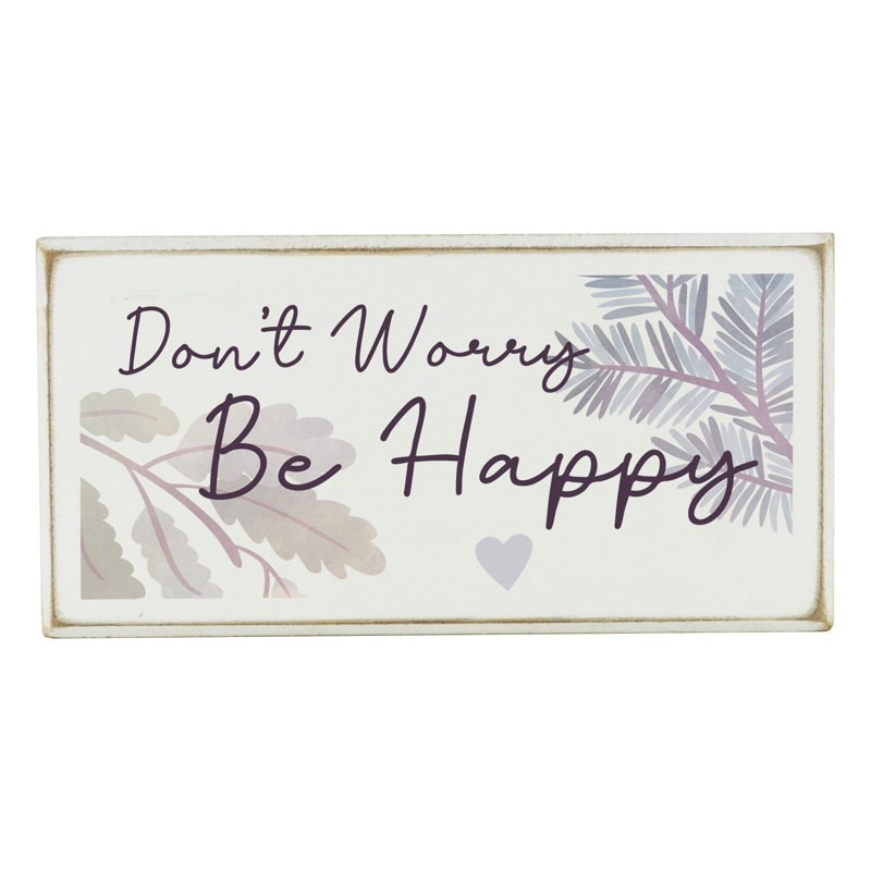 Attleborough Dont Worry Festive Christmas Wooden Sign Letter Block