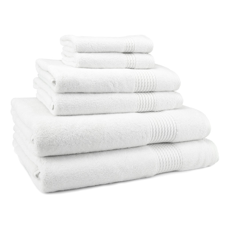 Ensemble de serviettes 6 pièces Adlena, Blanc