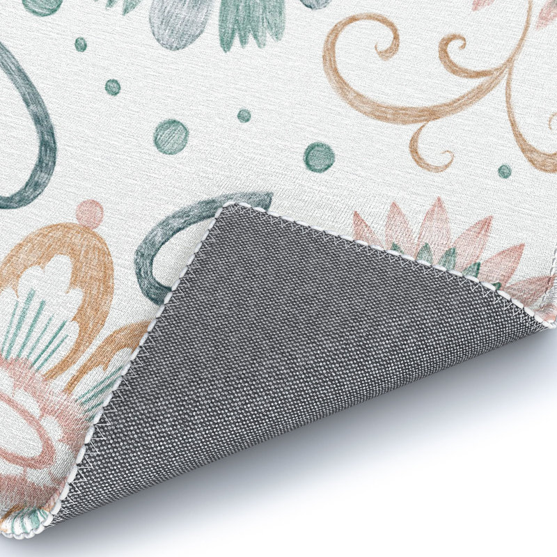 Floral Indoor Rug, Rectangle 8' x 10'