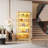5-Tier Glass Curio Cabinet with LED Lighting-2101799804