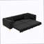 Canapé-lit convertible 3-en-1 de 97,7 po, canapé-lit coulissant à siège profond de 28,4 po, canapé moderne capitonné à boutons, canapé 4 places avec repose-pieds mobile pour appartement, bureau, chambre à coucher-1327729883