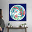 «Peacock in the Garden» par Eva Watts - reproduction d'art-2018443712-2018443733