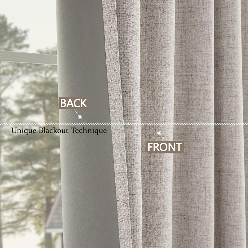 Blackout Curtain Pair, Off White