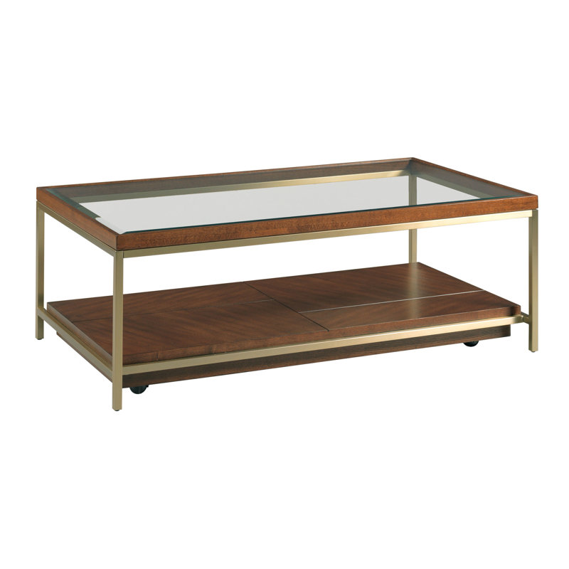RECTANGULAR COFFEE TABLE W/CASTERS