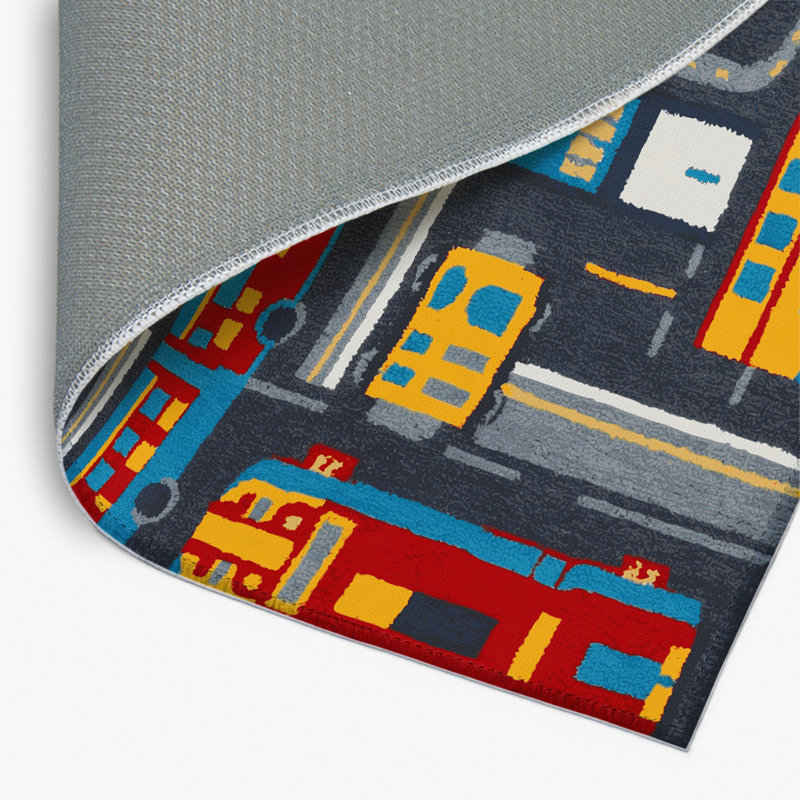 Tapis intérieur et extérieur brun Transport, Rectangulaire 8 pi x 10 pi