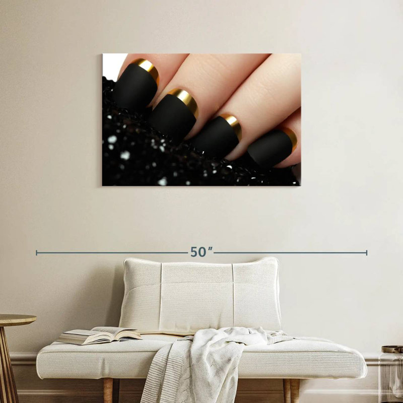 Shuttleworth Matte Black Nails, 24" H x 36" W
