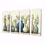 Ensemble de salon art mural vert et orange Boho Pottery II - Boho Pottery-1290584388