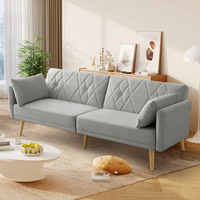 Futon canapé-lit, canapé, petit canapé, canapé-lit, causeuse, canapé de futon moderne Mid-Century, canapé de maison en velours pour le salon 