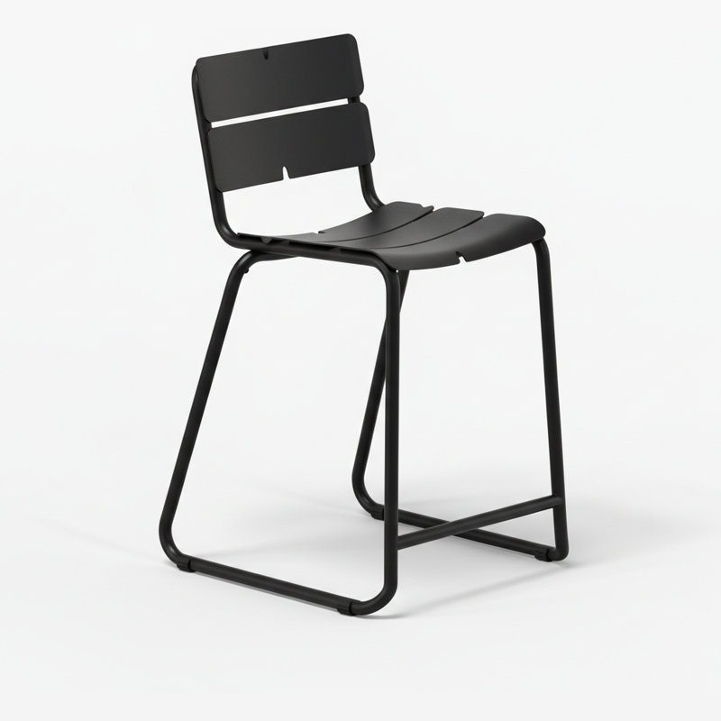 Tabouret de comptoir Corail, Anthracite