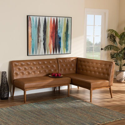 Cherianne Faux Leather Bench by Wade Logan