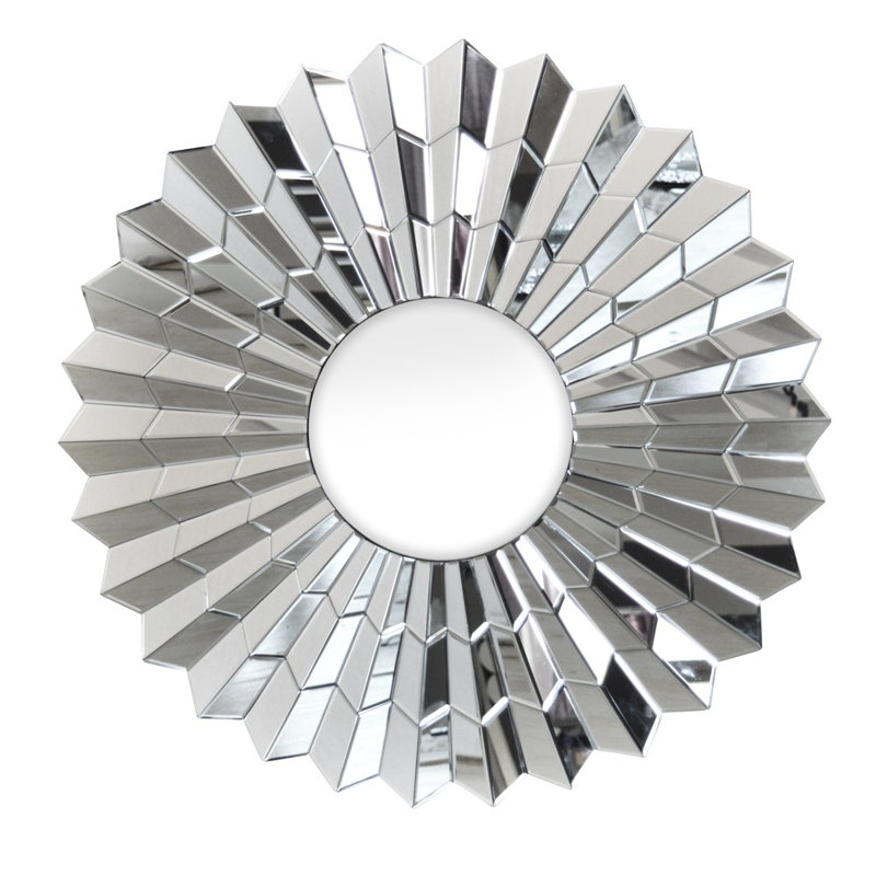 SantaClara Glass Flat Wall Mirror, Silver