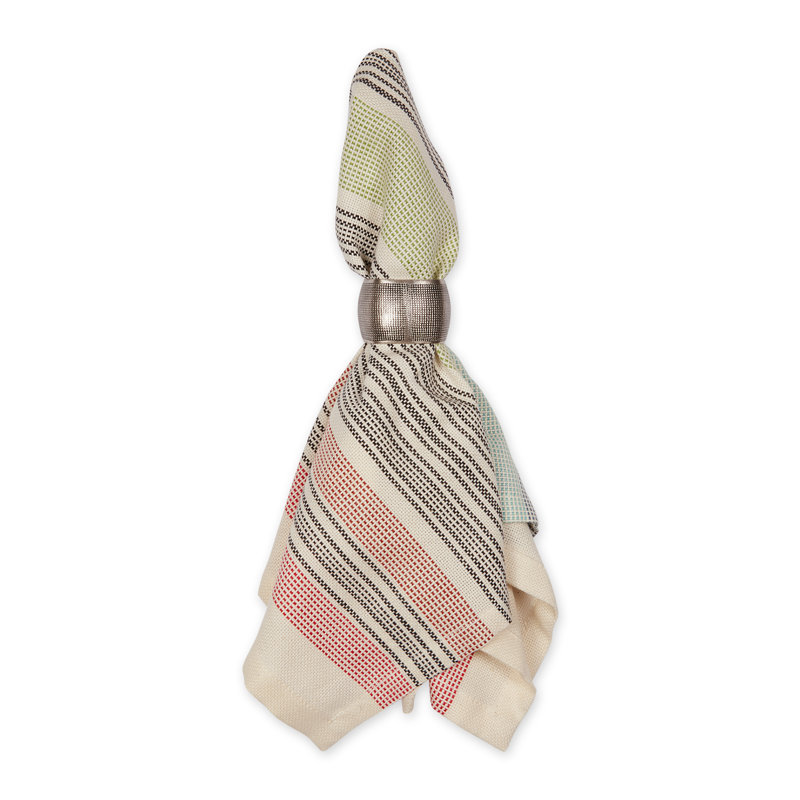 Cotton Blend Square Napkin, Mediterranean