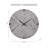 Xyric Round Grey Contemporary Modern 30" Wall Clock