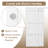 80 Inch 3-Panel MDF Sliding Closet Door, Complete Hardware Included, Easy Assembly Needed-115300794