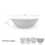 Kamryn 9 in. Vegan Bone China Serving Bowl