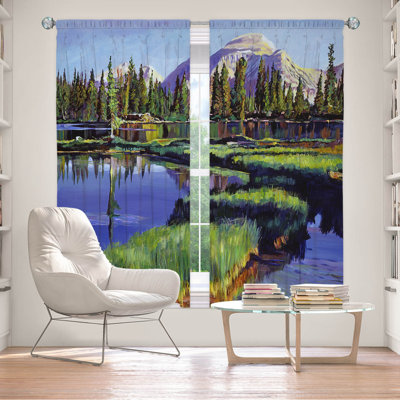 Rideau simple obscurcissant avec passe-tringle Delaughter