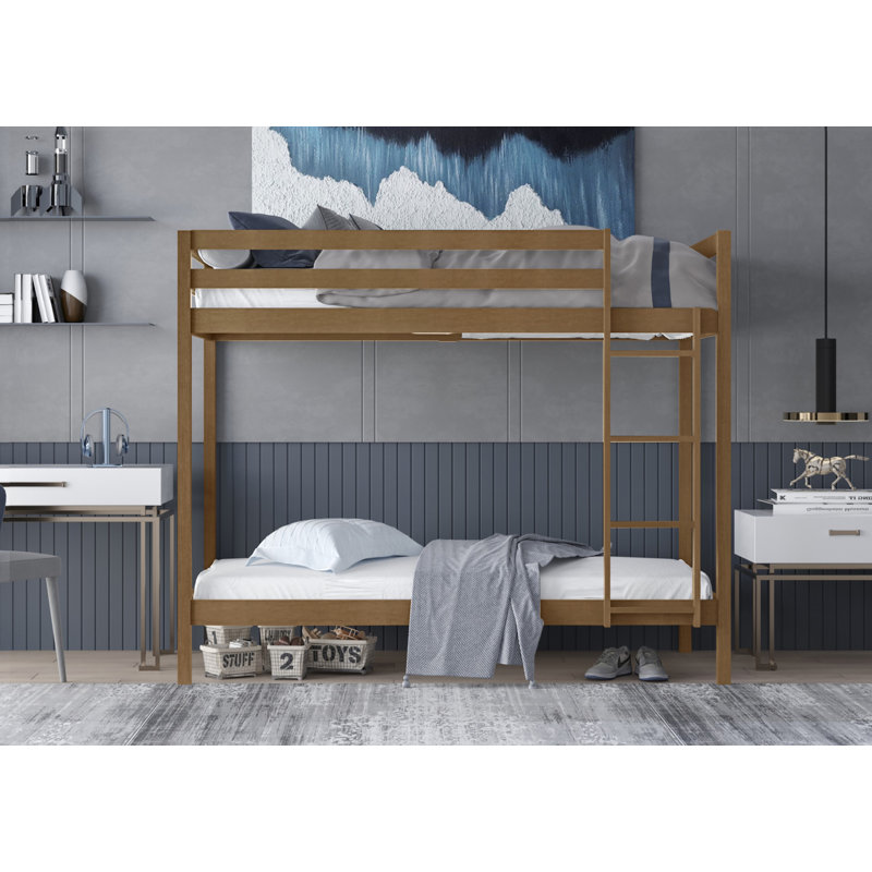 Lit superposé simple Goodfield Kids, Chêne clair