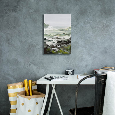  «Coastal Waves and Rocks» par Brook Page, art mural sur toile, 12 po x 18 po