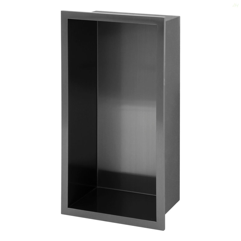 Niche de douche en acier inoxydable 13 po x 7 po, noir bronze