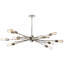Lustre linéaire moderne Spoutnik 10 lumières Nebraska-23002789