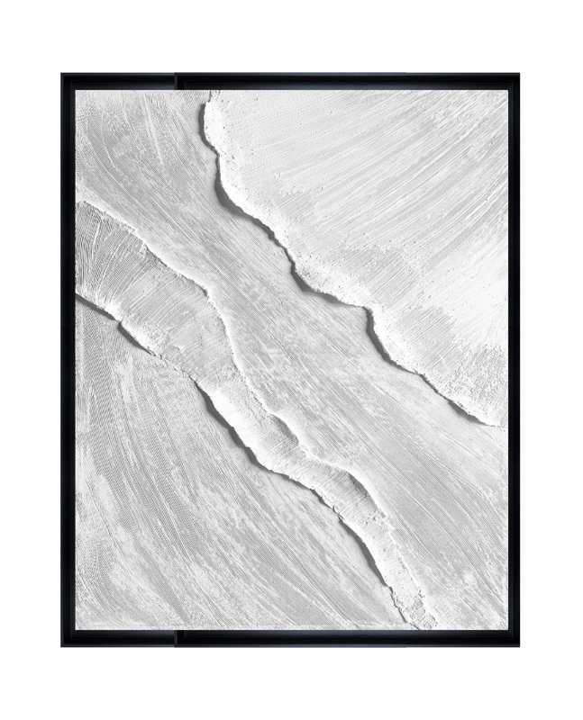 Velora Single Picture Frame Painting on Wood, Black, 190 cm H x 150 cm W