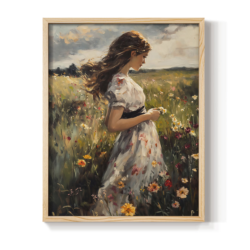 Reproduction encadrée WOMEN Series CCLXVIII - bois massif, H 21 po x l 17 po