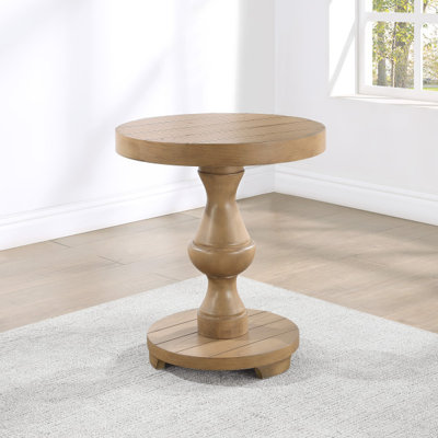 Saralou Solid Wood Top End Table