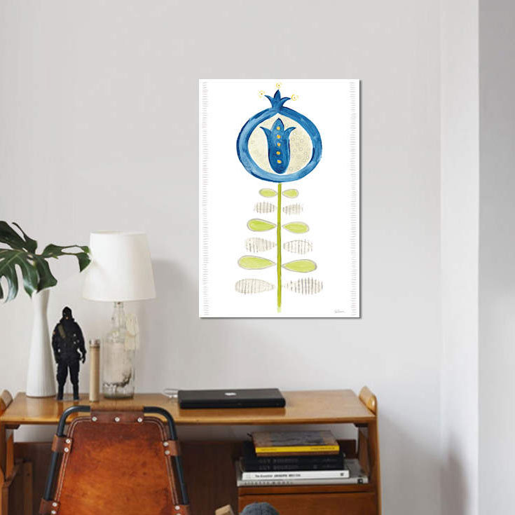 «Hygge Flowers II», impression sur toile, H 60 po x l 40po x P 1,5 po, Toile tendue, Pas de tapis