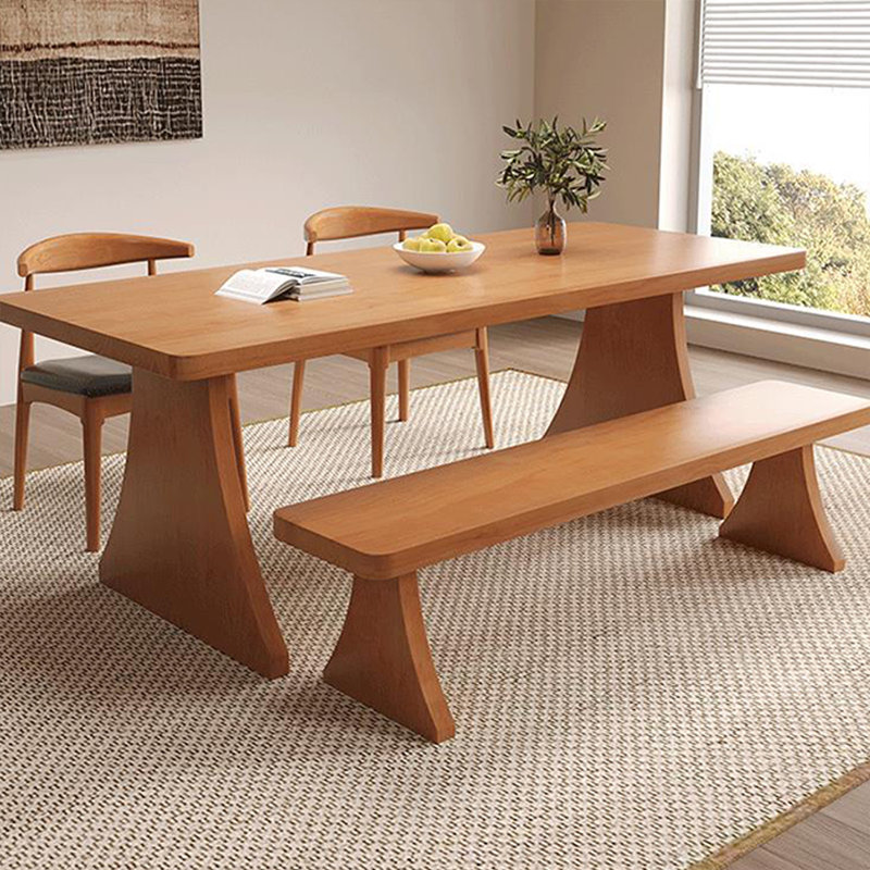 Table de salle à manger Burlywood, H 29,53 po x L 70,87 po x l 31,5 po