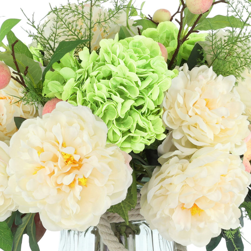Spring Floral with Peonies, Hydrangeas and Peaches