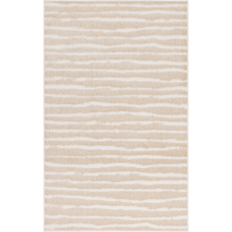 Tapis d'extérieur couleur chameau Claudia, Rectangle de 5 pi x 8 pi