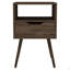 Nightstand , Superior Top, One Open Shelf, One Drawer, Four Legs-1906161111