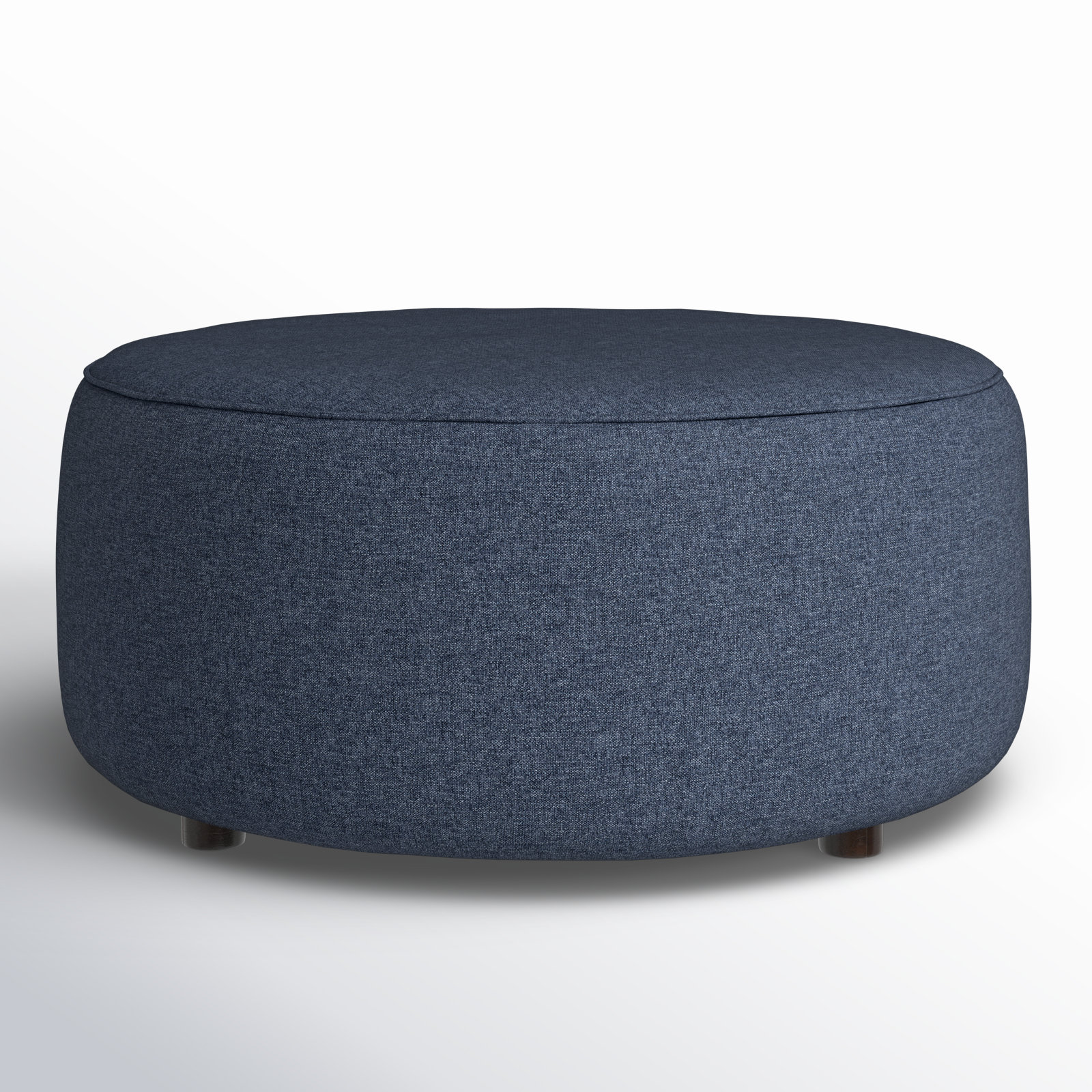 Murano Upholstered Ottoman, Hero Indigo
