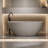 63'' Solid Surface Freestanding Soaker Tub, Beige, Stone Resin, Overflow And Pop - Up Drain, Wear , Easy To Maintain Soaker, Proof, Smooth Rounded
