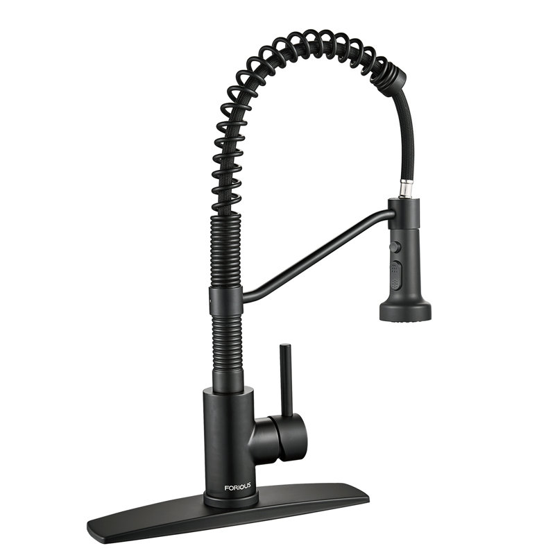 Blue Elephant Pull Down Kitchen Faucet, Black