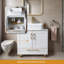Ensemble de meuble-lavabo simple 30 po blanc moderne
