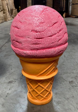 Statue crème glacée à une cuillère Folkerts