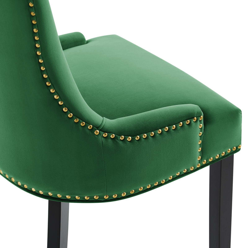 Chaises de salle à manger en velours Marquis Performance - ensemble de 2 par Modway, Émeraude