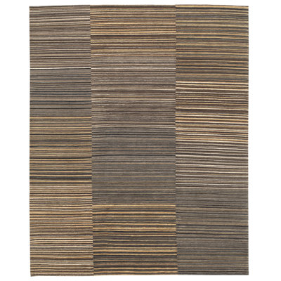 Spectrum Striped Hand-Knotted Wool Area Rug