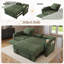 Canapé-lit inclinable convertible de 81 po avec fauteuil inclinable, tableau, ports USB et 3 coussins décoratifs-354236441