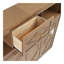 Lit escamotable simple avec station de charge et tiroir, couleur bois
